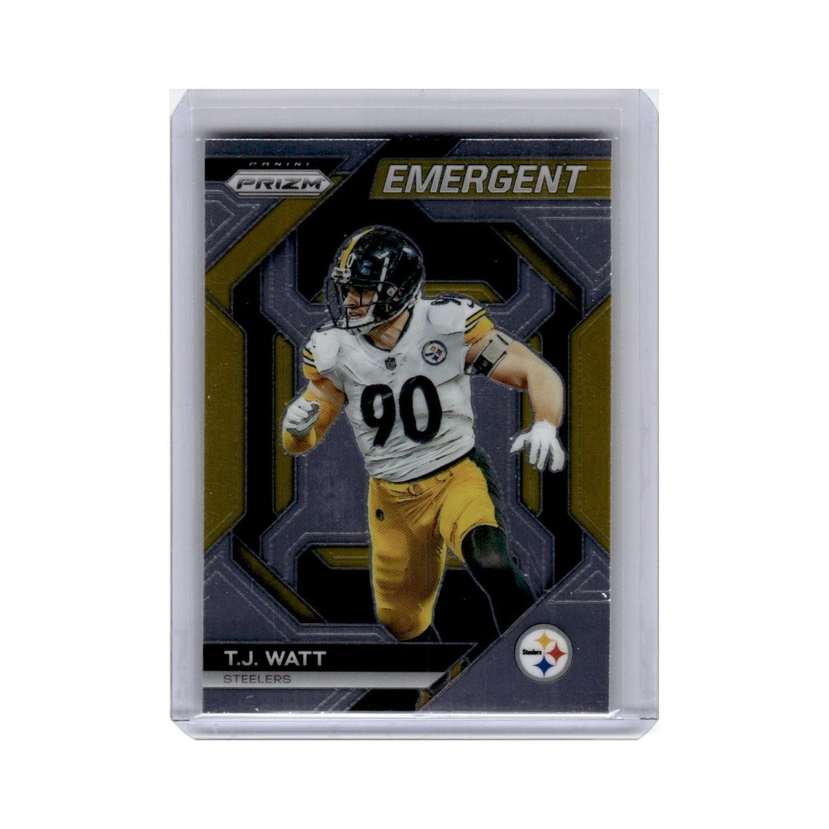 T.J. Watt 2023 Panini Prizm #H-17 Pittsburgh Steelers Football Card NM
