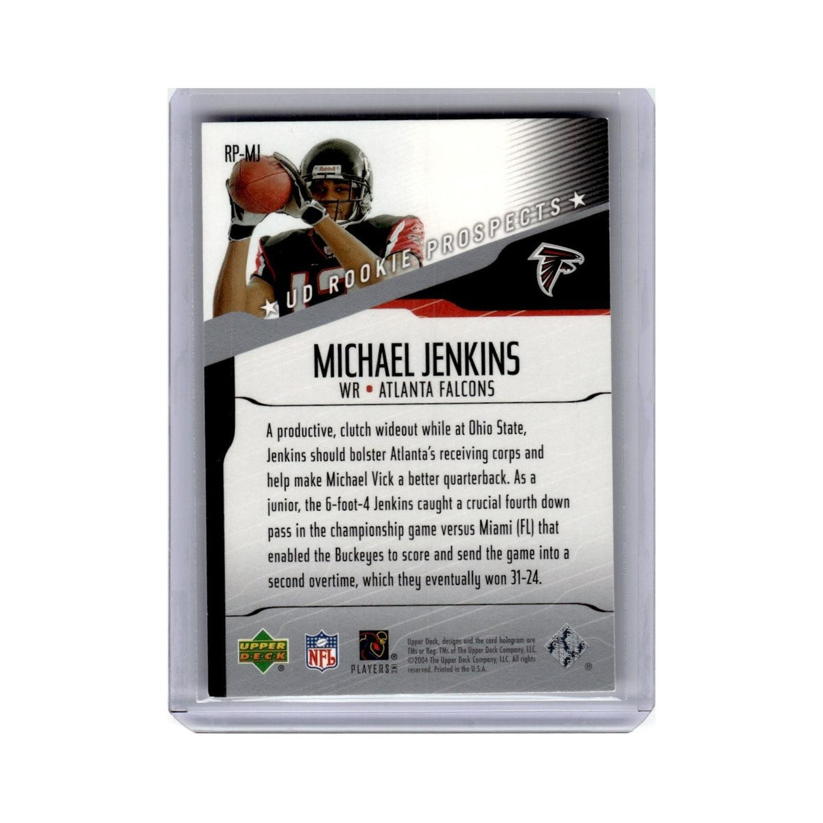 Michael Jenkins 2004 Upper Deck Rookie Prospects #RP-MJ Atlanta Falcons NM