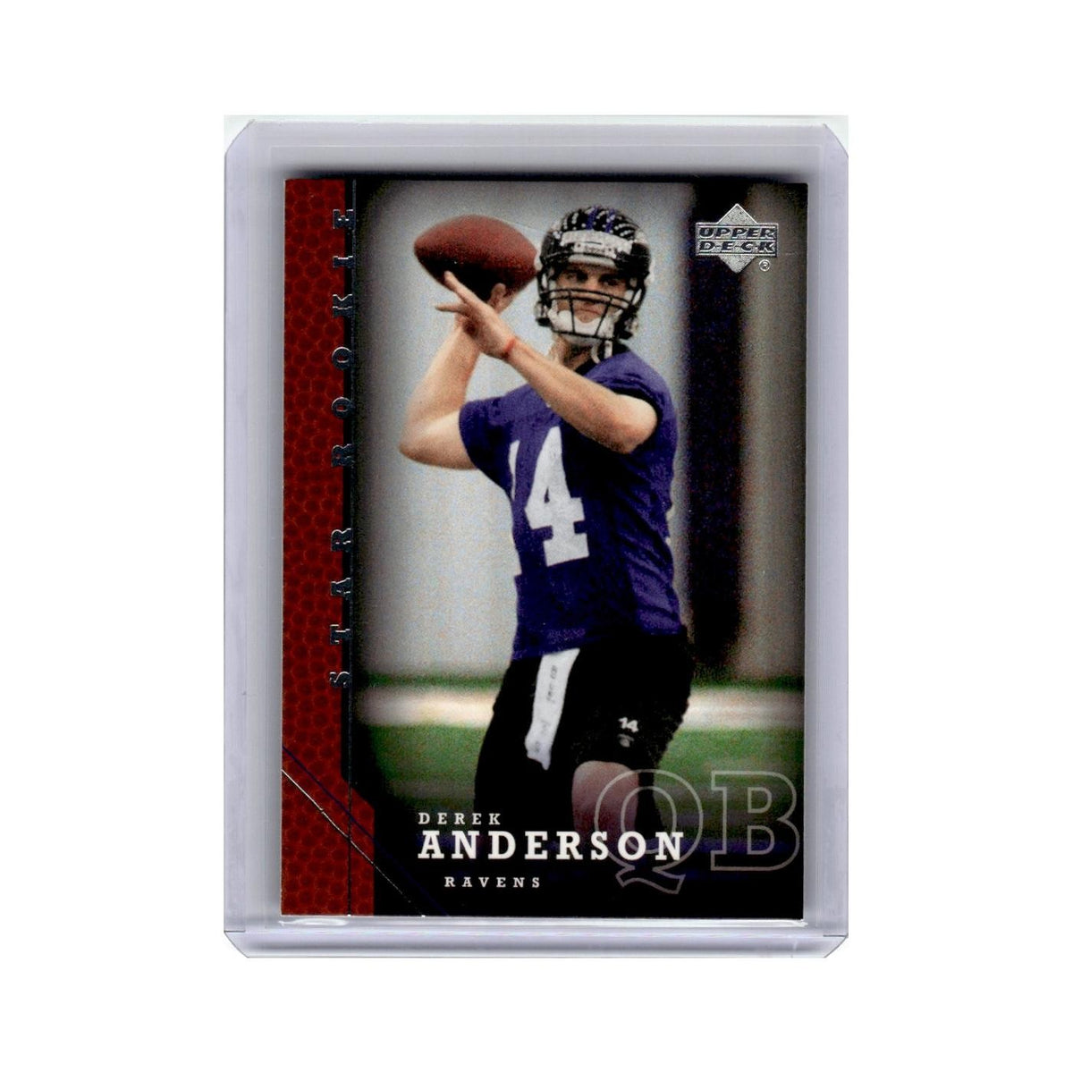 Derek Anderson Rookie 2005 Upper Deck #240 Baltimore Ravens Football Card NM