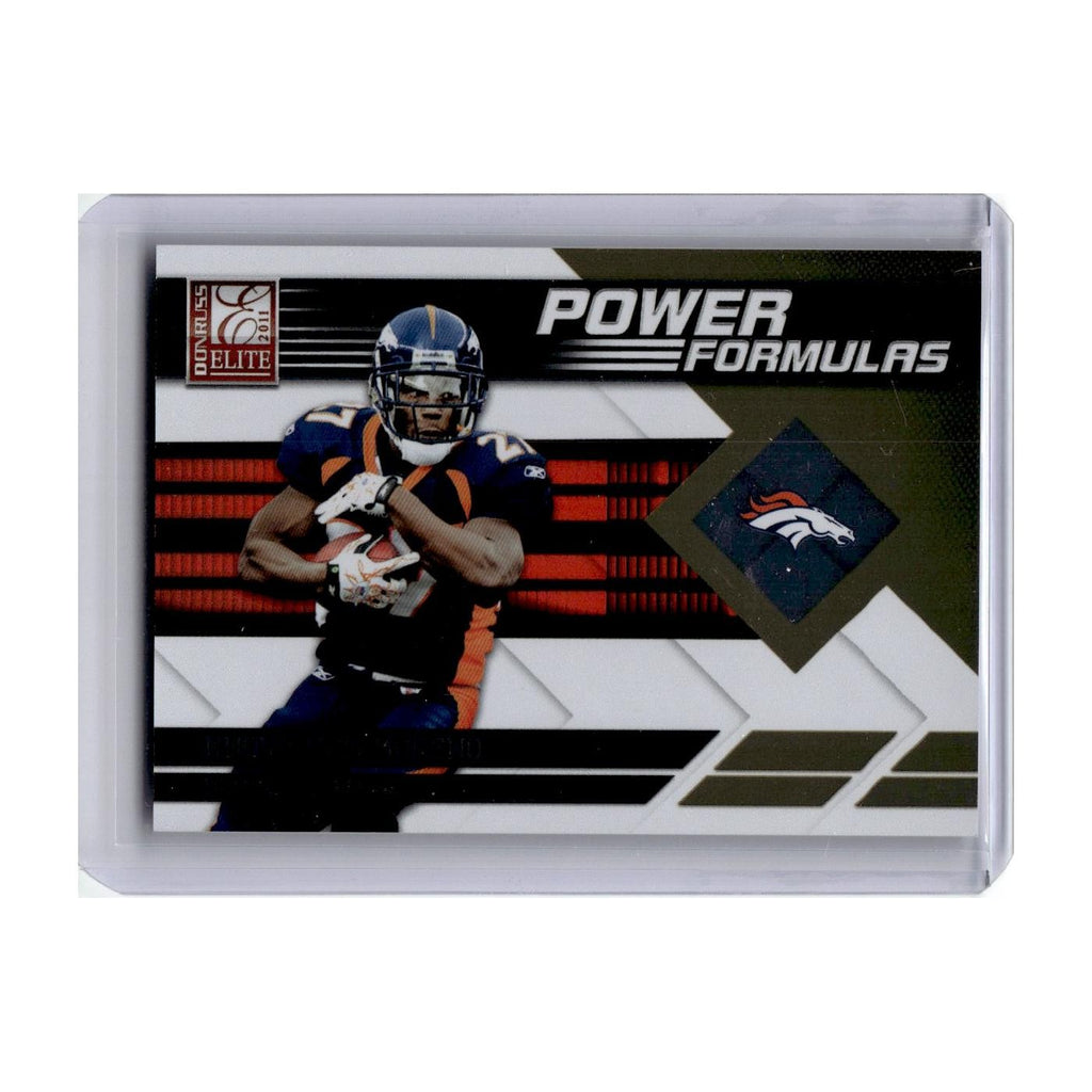Knowshon Moreno #/999 2011 Donruss Elite Power Formulas Gold #16 Broncos NM
