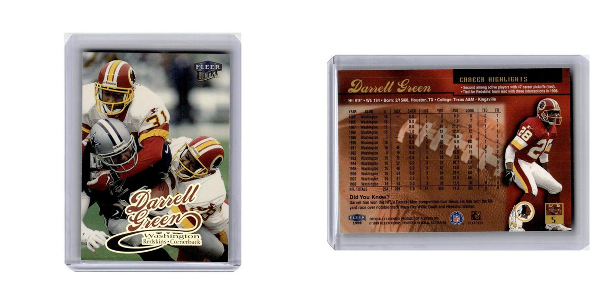 Darrell Green 1999 Fleer Ultra #5 Washington Redskins Football Card NM