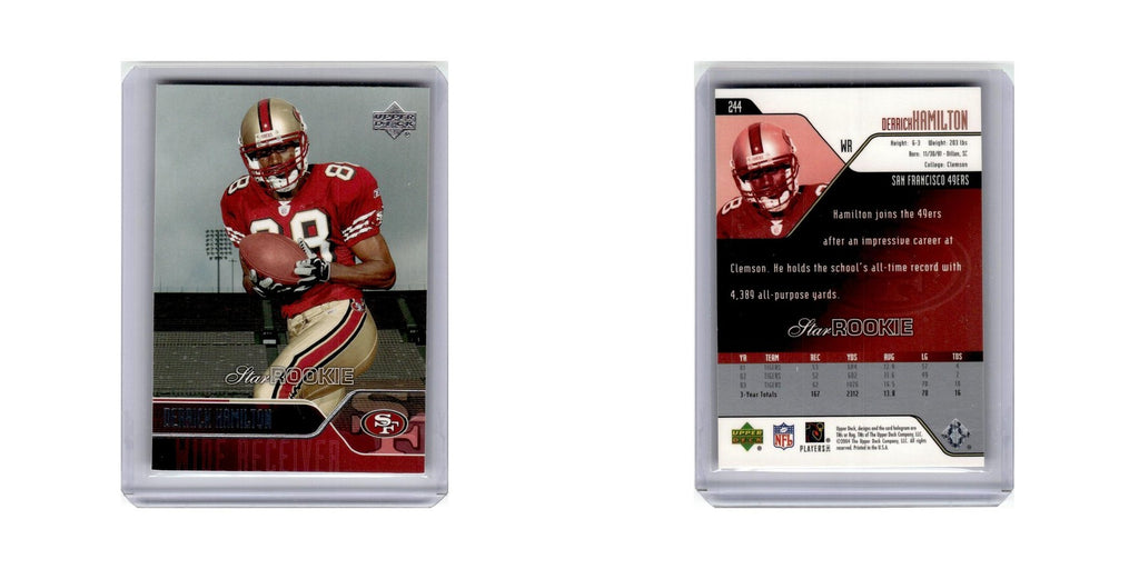 Derrick Hamilton Rookie 2004 Upper Deck #244 San Francisco 49ers NM