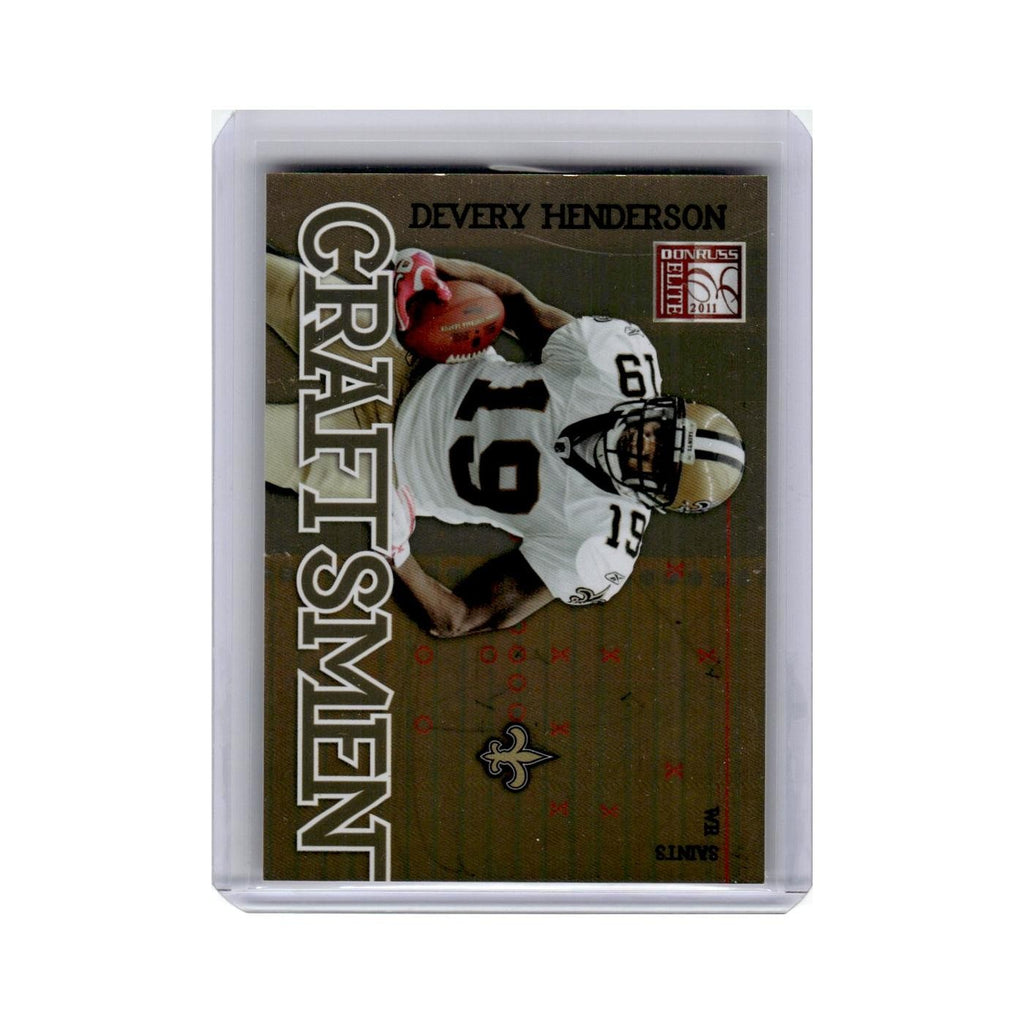 Devery Henderson #/999 2011 Donruss Elite Craftsmen Gold #9 Saints NM