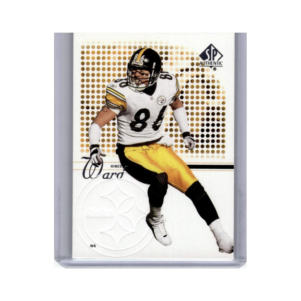 Hines Ward 2002 Upper Deck SP Authentic #10 Pittsburgh Steelers Football Card NM