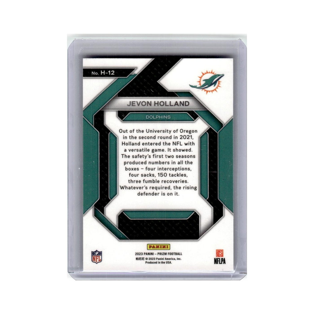 Jevon Holland 2023 Panini Prizm #H-12 Miami Dolphins Football Card NM