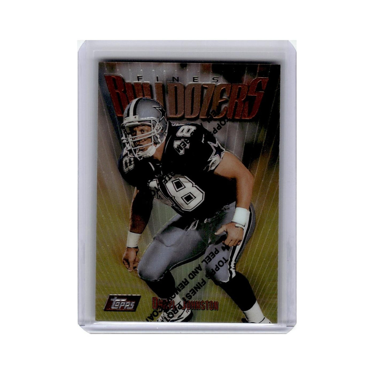 Daryl Johnston 1997 Topps Finest #7 Detroit Lions Football Card NM