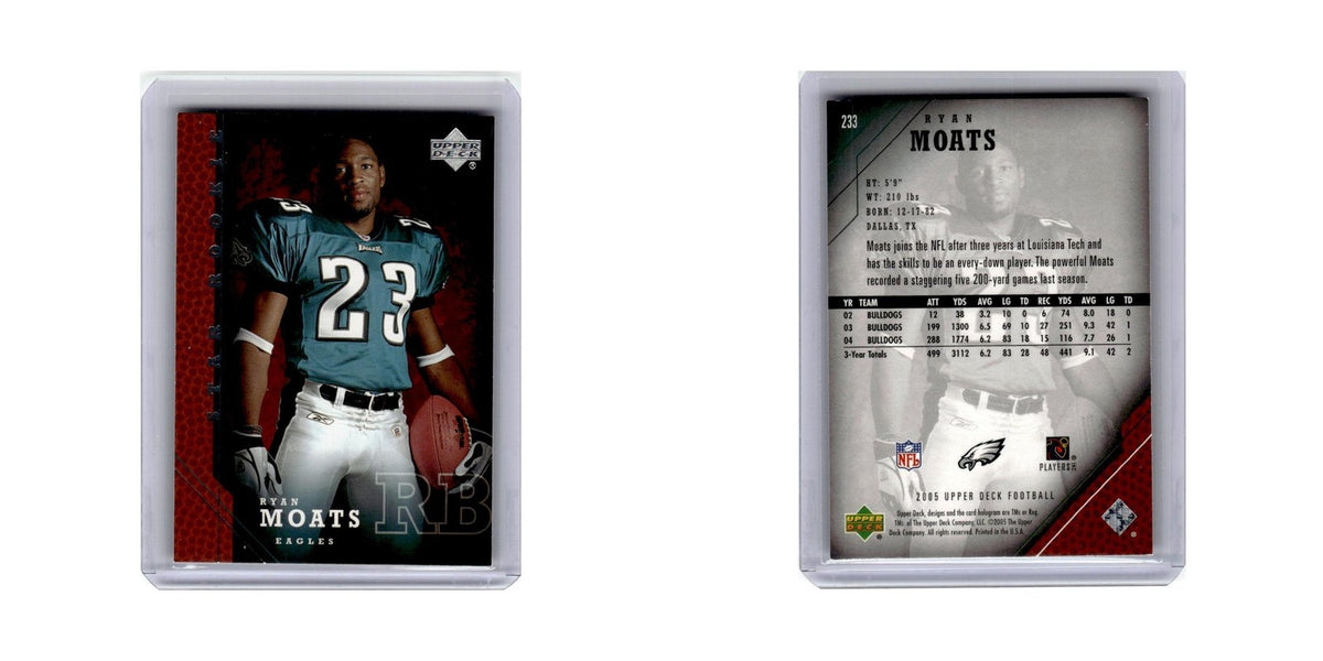 Ryan Moats Rookie 2005 Upper Deck #233 Philadelphia Eagles Football Card NM