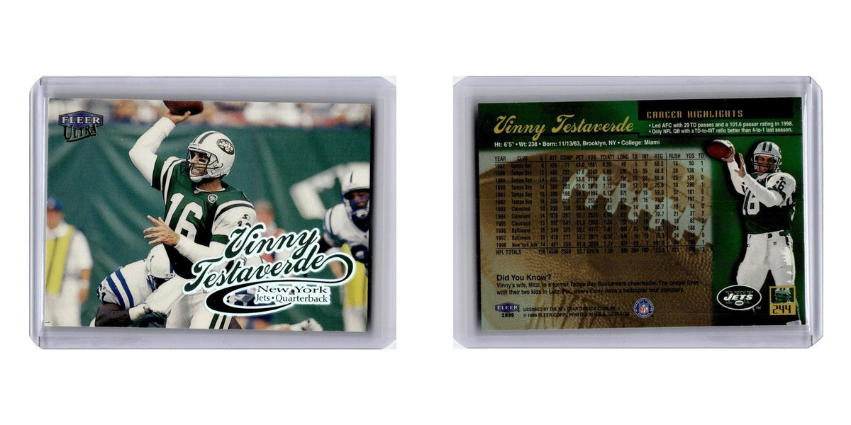 Vinny Testaverde 1999 Fleer Ultra #244 New York Jets Football Card NM