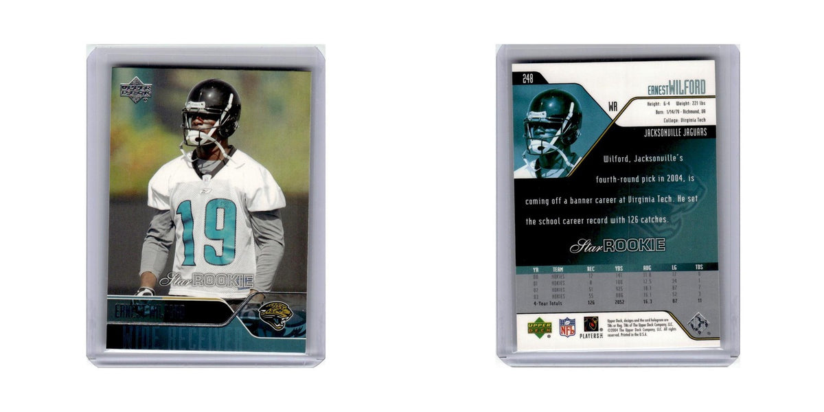 Ernest Wilford Rookie 2004 Upper Deck #248 Jacksonville Jaguars Football Card NM