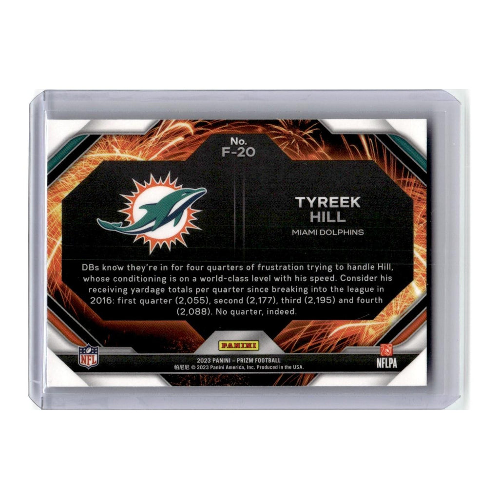 Tyreek Hill 2023 Panini Prizm #F-20 Miami Dolphins Football Card NM