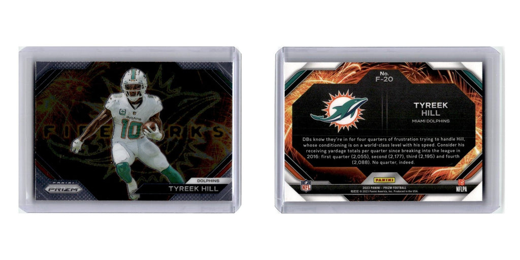 Tyreek Hill 2023 Panini Prizm #F-20 Miami Dolphins Football Card NM
