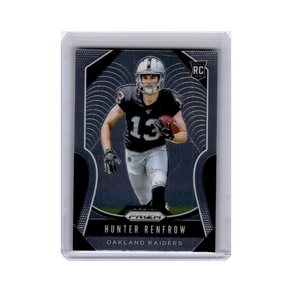 Hunter Renfrow Rookie 2019 Panini Prizm #357 Oakland Raiders Football Card NM