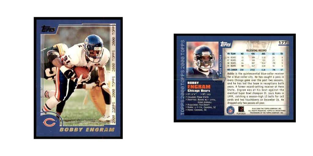 Bobby Engram 2000 Topps #177 Football Cards Football Card NM