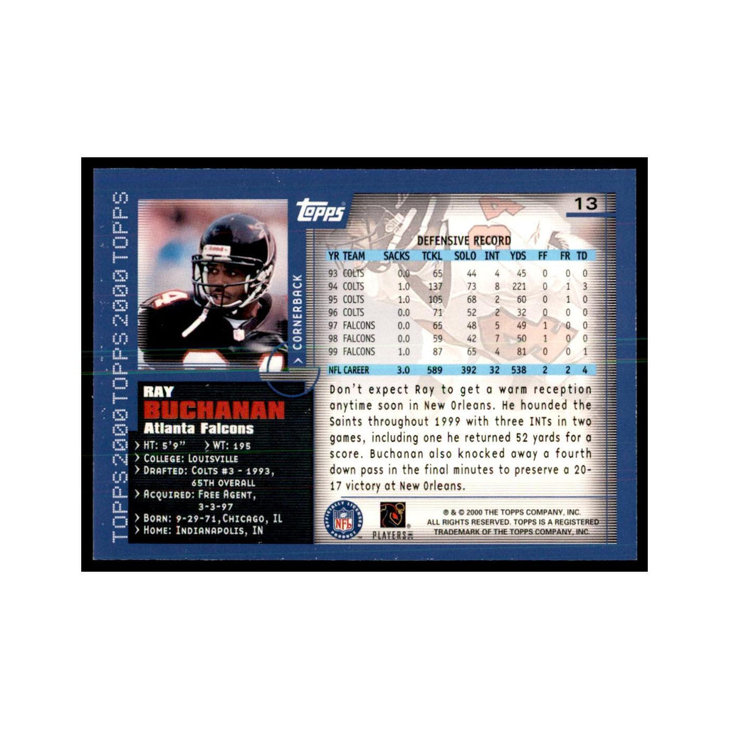 Ray Buchanan 2000 Topps #13 Football Cards Football Card NM