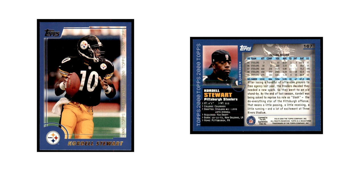 Kordell Stewart 2000 Topps #167 Football Cards Football Card NM