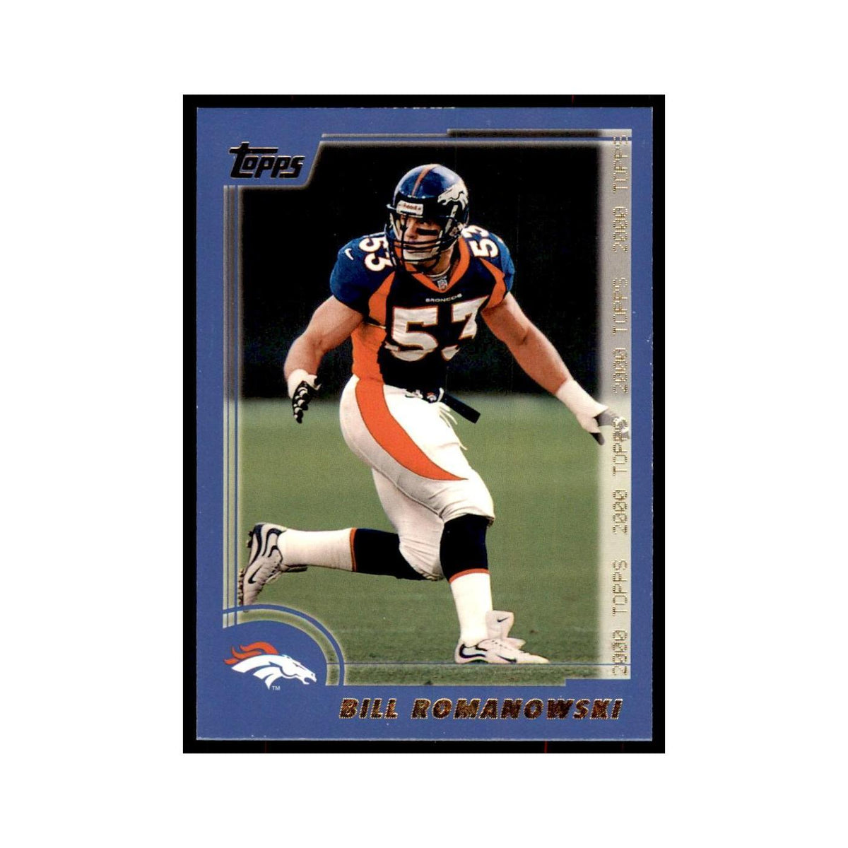 Bill Romanowski 2000 Topps #283 Football Cards Football Card NM