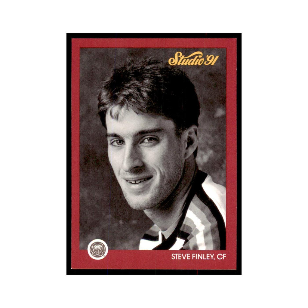 Steve Finley 1991 Studio #176 Baseball Cards Baseball Card NM