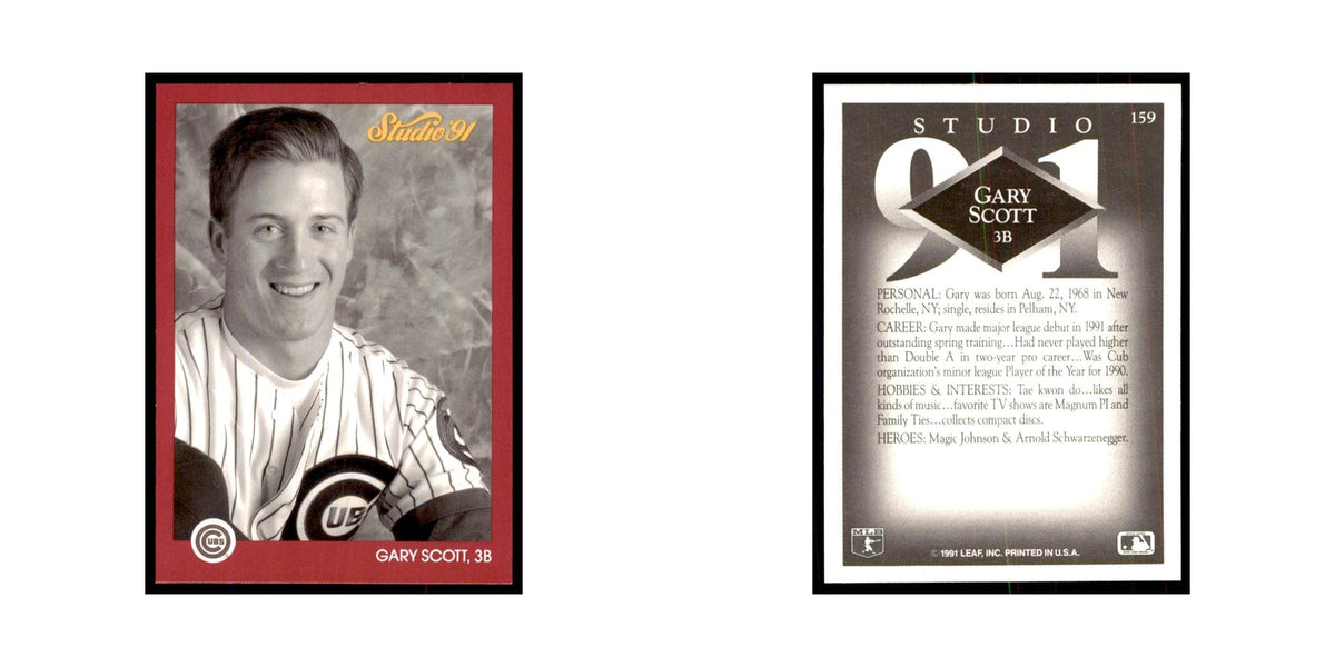 Gary Scott 1991 Studio #159 Baseball Cards Baseball Card NM