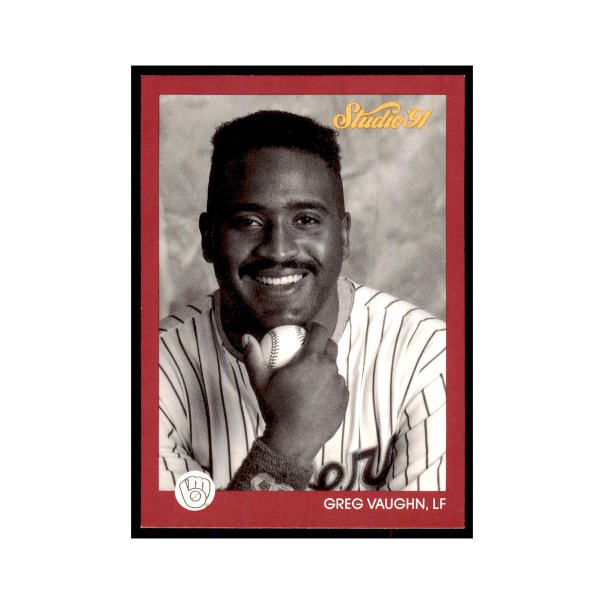Greg Vaughn 1991 Studio #79 Baseball Cards Baseball Card NM