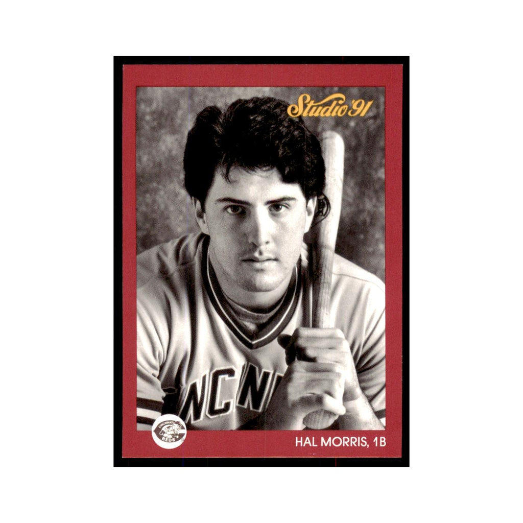 Hal Morris 1991 Studio #168 Baseball Cards Baseball Card NM