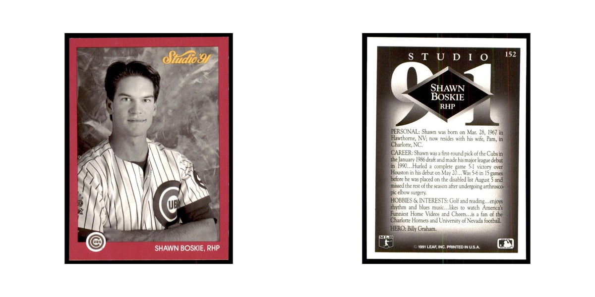 Shawn Boskie 1991 Studio #152 Baseball Cards Baseball Card NM