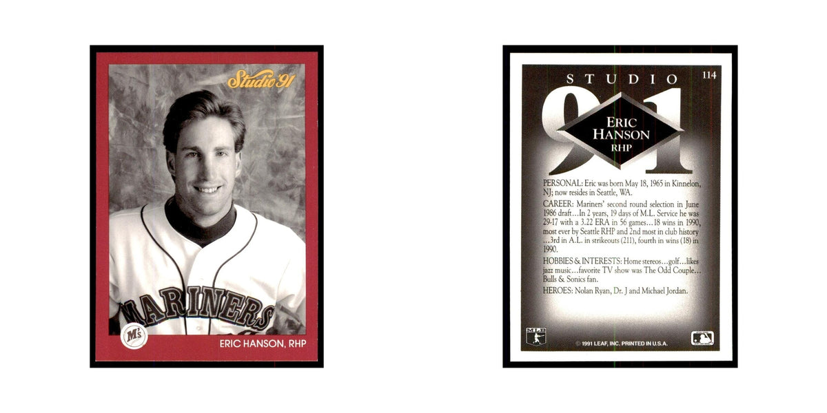 Eric McCray 1991 Studio #114 Baseball Cards Baseball Card NM
