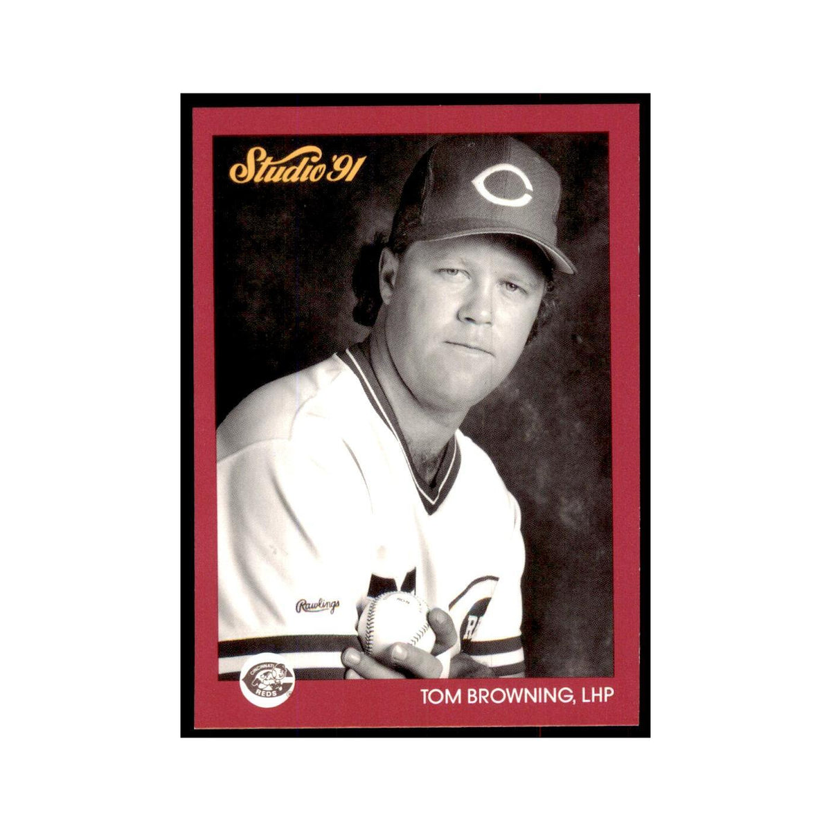 Tom Browning 1991 Studio #161 Baseball Cards Baseball Card NM