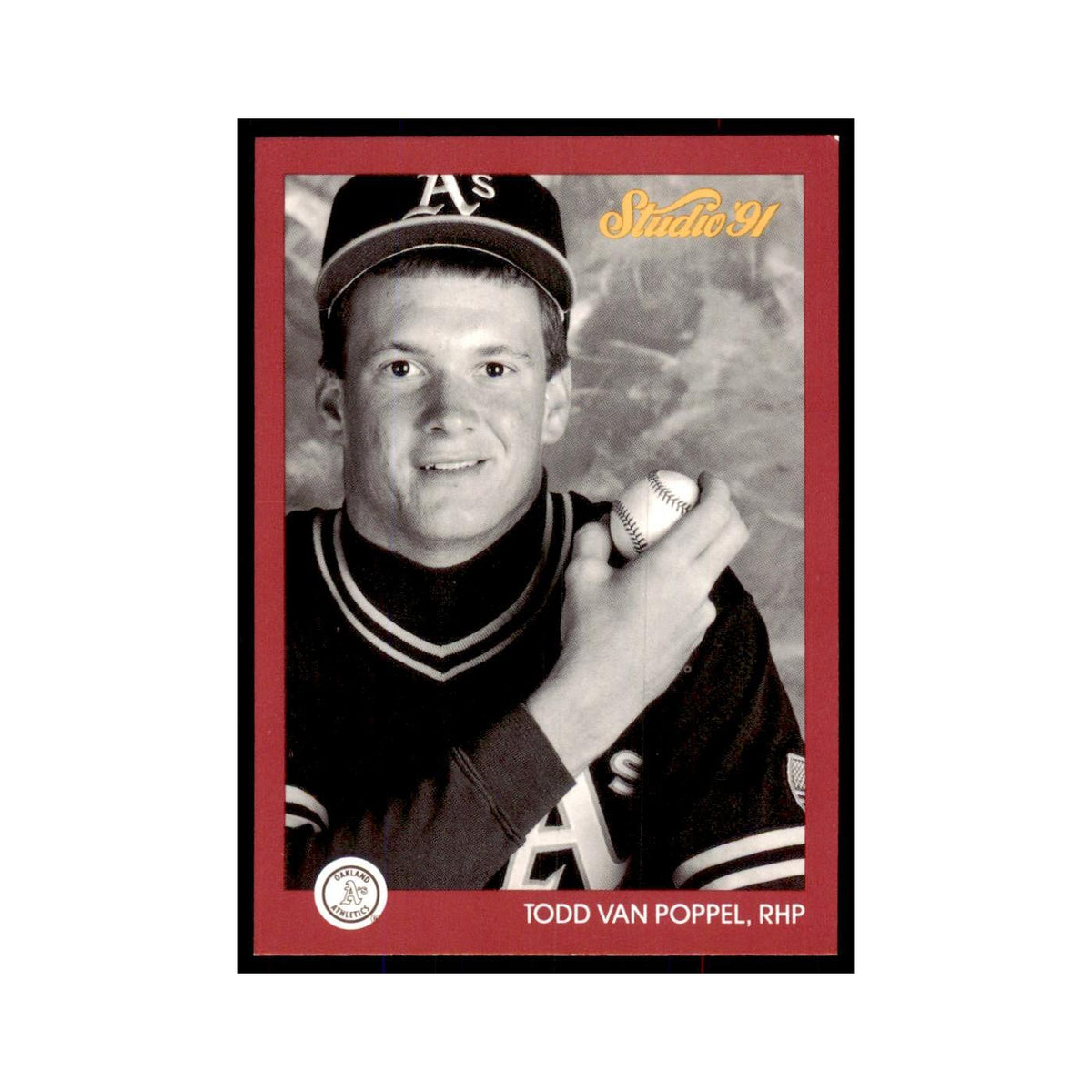 Todd Van Poppel 1991 Studio #109 Baseball Cards Baseball Card NM