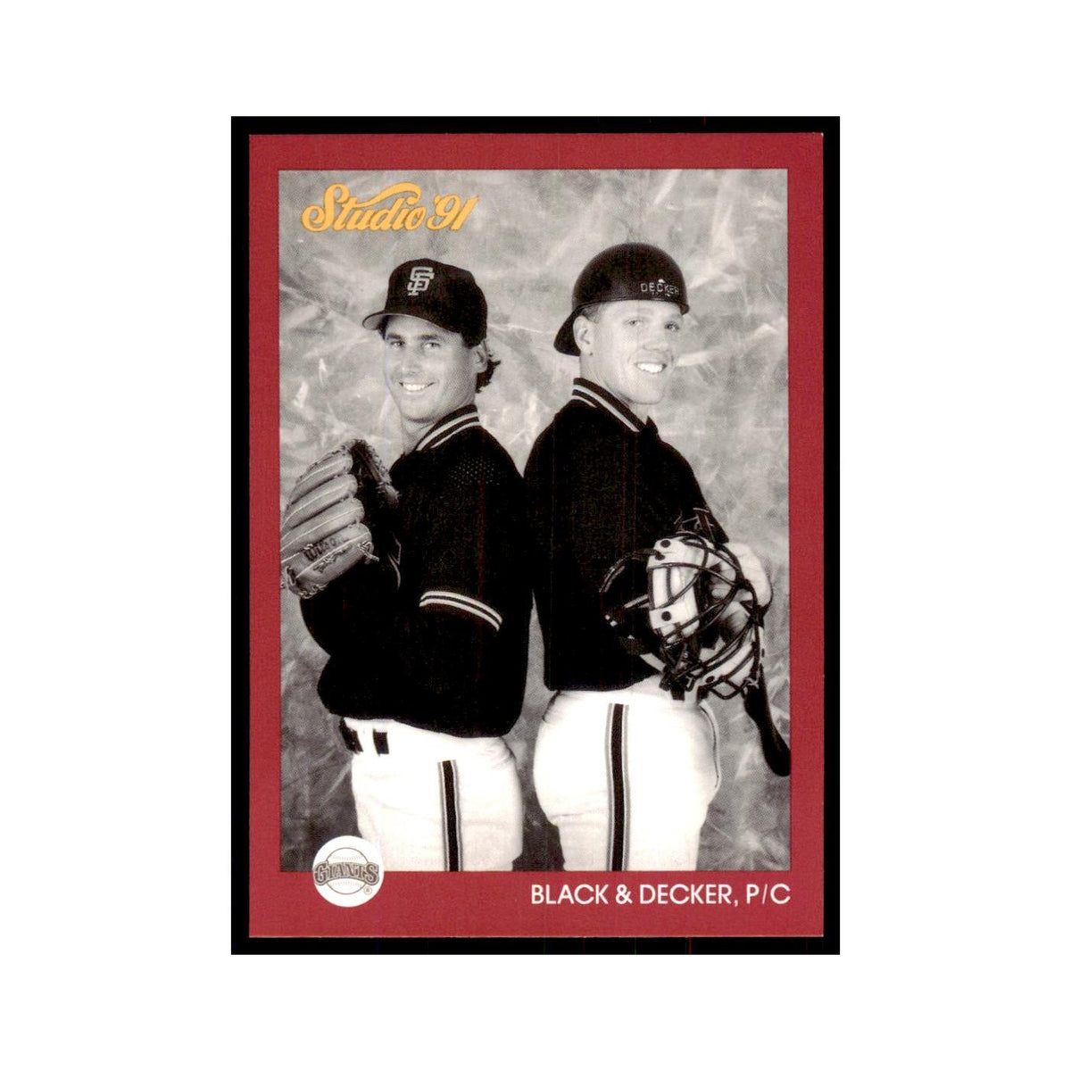 Bud Black Steve Decker 1991 Studio #260 Baseball Cards Baseball Card NM
