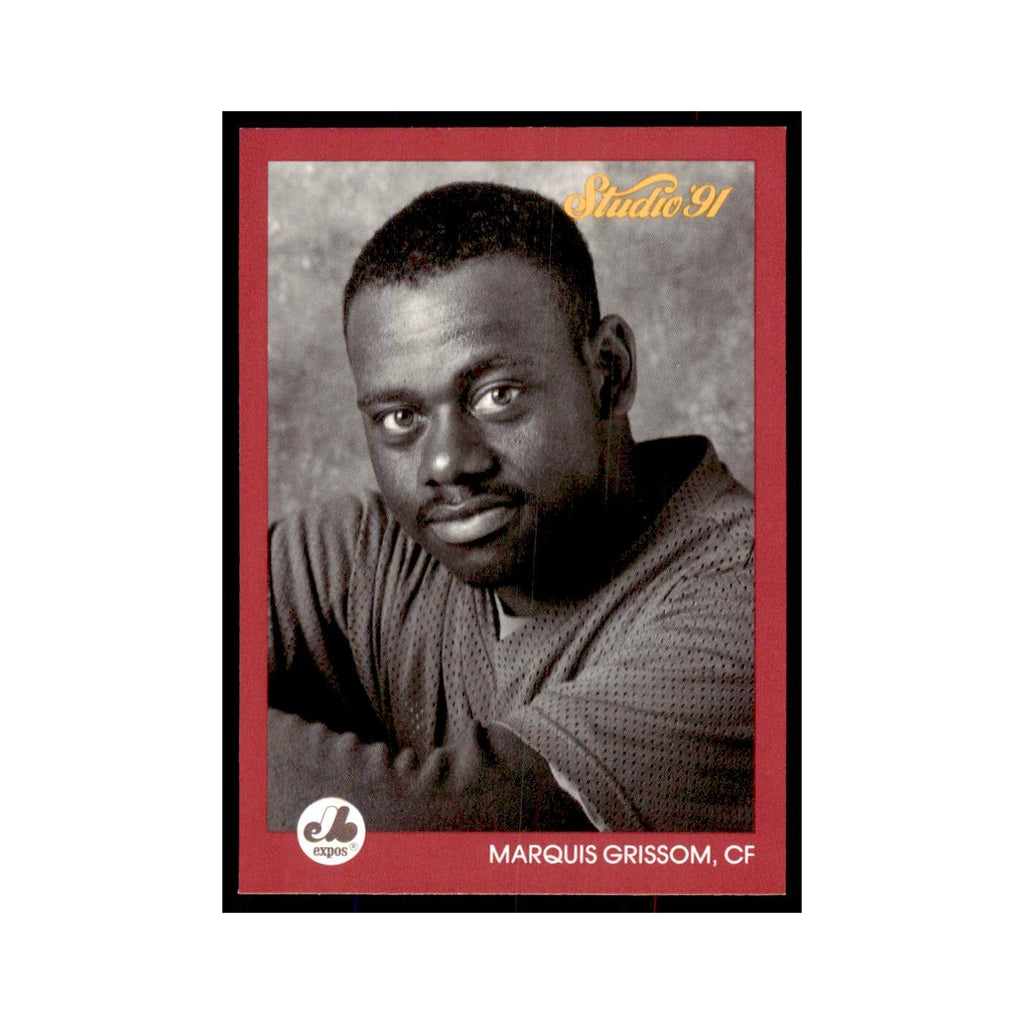 Marquis Grissom 1991 Studio #198 Baseball Cards Baseball Card NM