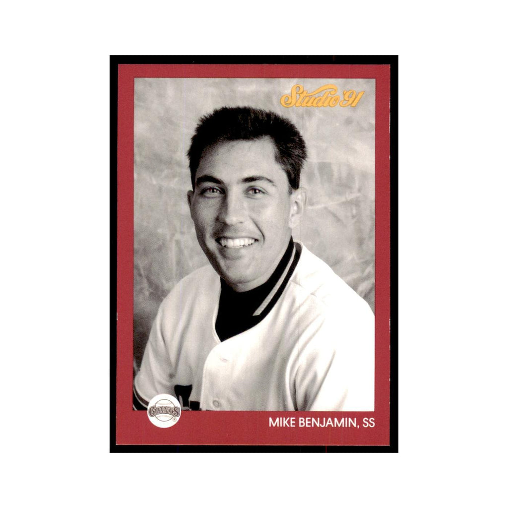 Mike Benjamin 1991 Studio #252 Baseball Cards Baseball Card NM