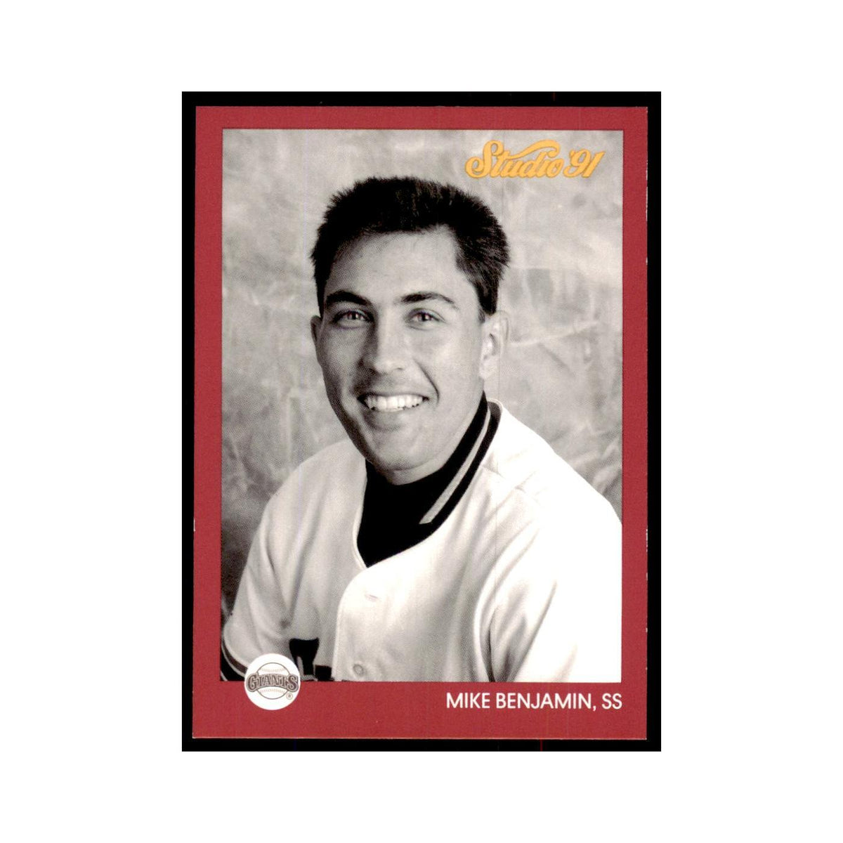 Mike Benjamin 1991 Studio #252 Baseball Cards Baseball Card NM
