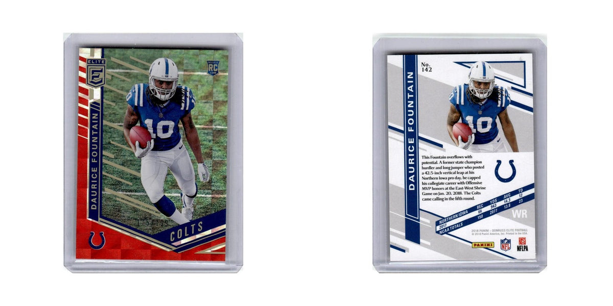 Daurice Fountain Rookie 2018 Donruss Elite #142 Indianapolis Colts NM