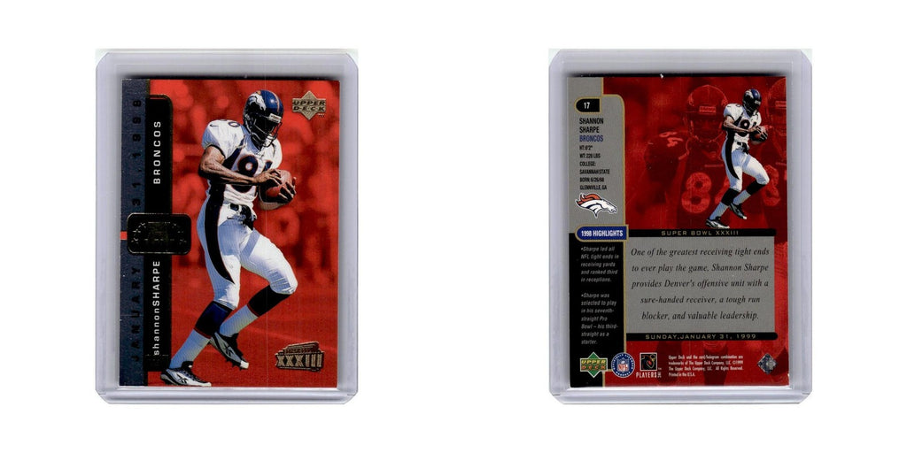 Shannon Sharpe 1999 Upper Deck Super Bowl XXXIII #17 Denver Broncos NM