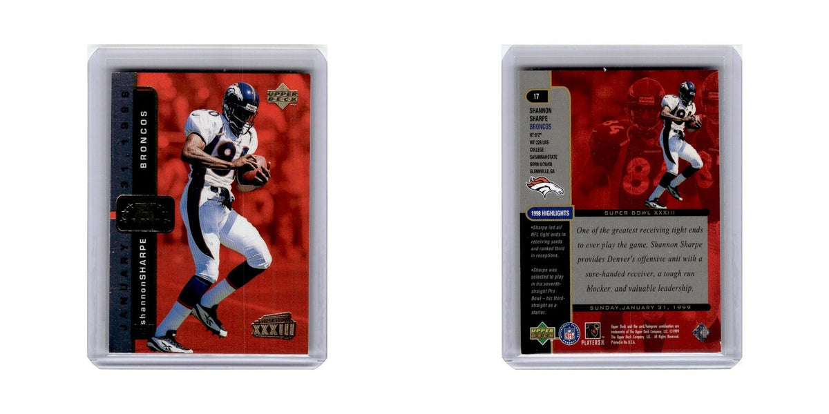Shannon Sharpe 1999 Upper Deck Super Bowl XXXIII #17 Denver Broncos NM