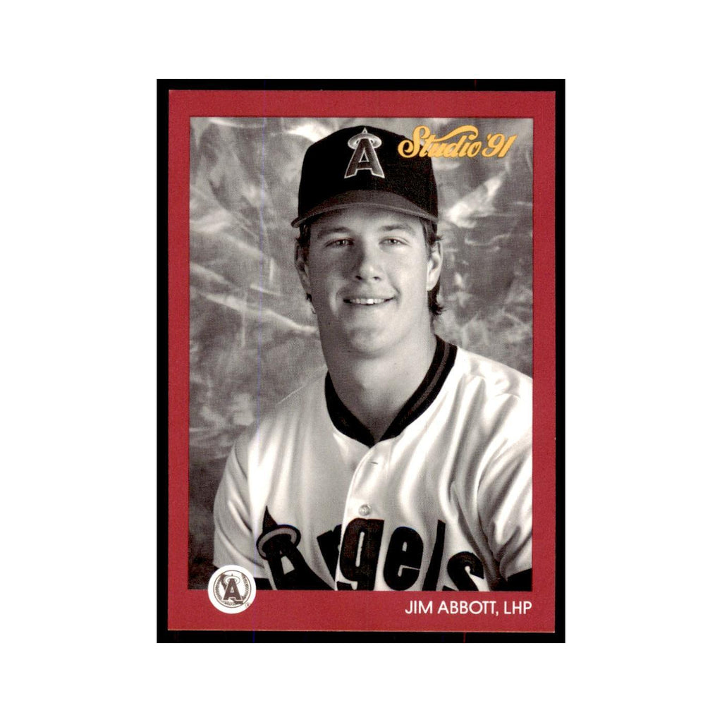 Jim Abbott 1991 Studio #22 Baseball Cards Baseball Card NM