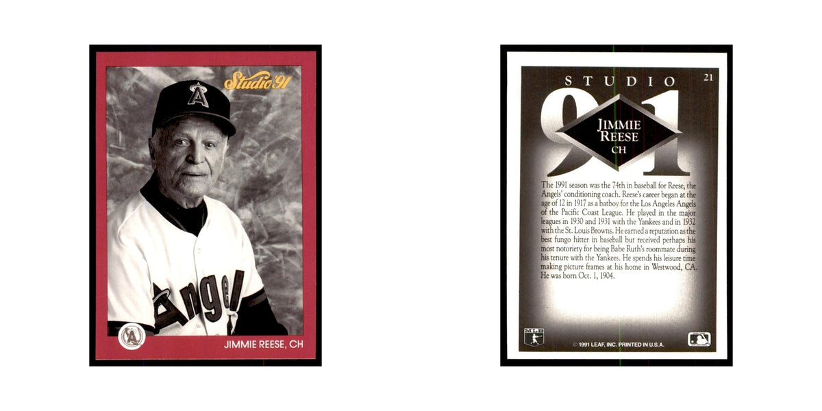 Jimmie Reese 1991 Studio #21 Baseball Cards Baseball Card NM