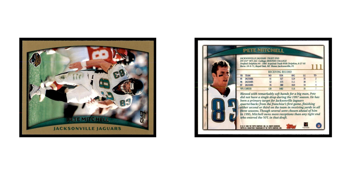 Pete Mitchell 1998 Topps #111 Football Cards Football Card NM