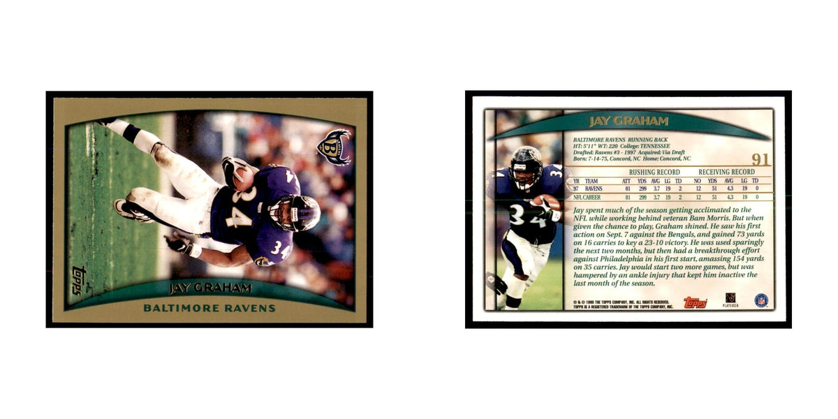 Jay Graham 1998 Topps #91 Football Cards Football Card NM