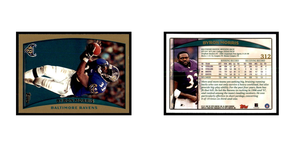 Byron Morris 1998 Topps #312 Football Cards Football Card NM