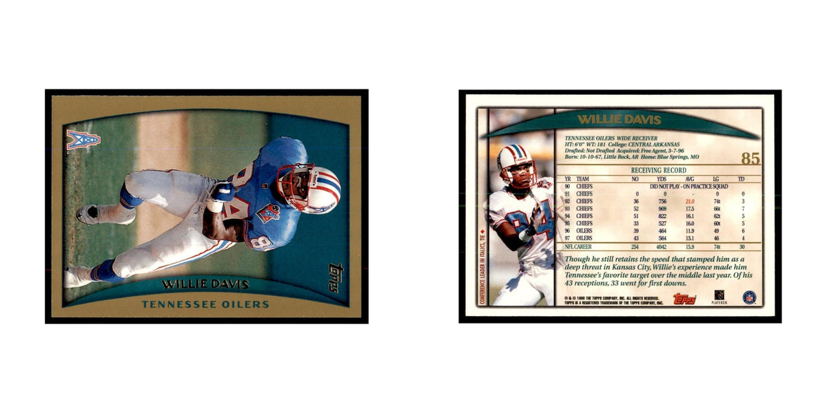 Willie Davis 1998 Topps #85 Football Cards Football Card NM