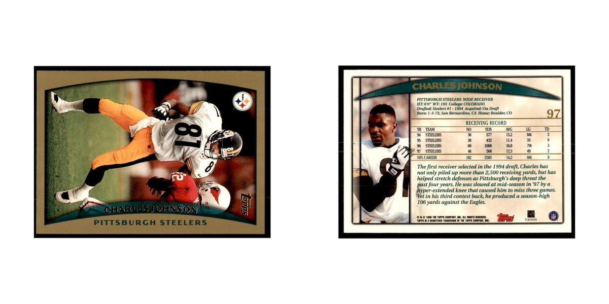 Charles Johnson 1998 Topps #97 Football Cards Football Card NM