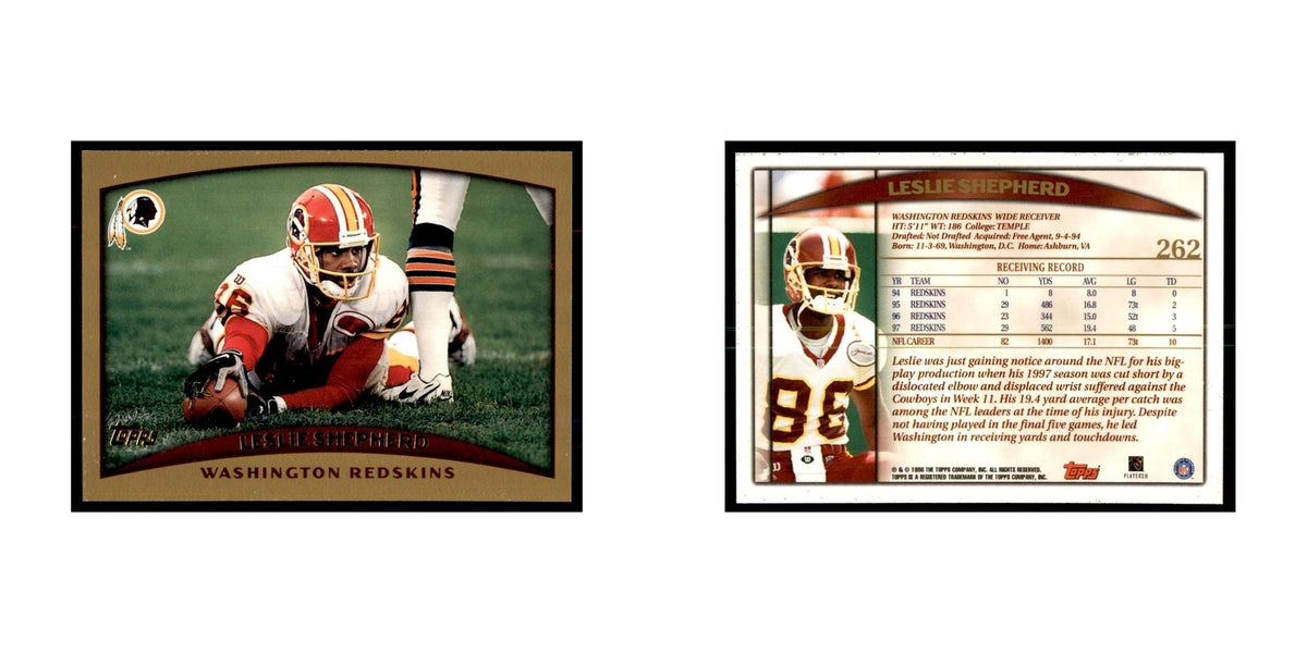 Leslie Shepherd 1998 Topps #262 Football Cards Football Card NM