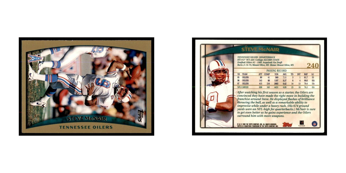 Steve McNair 1998 Topps #240 Football Cards Football Card NM