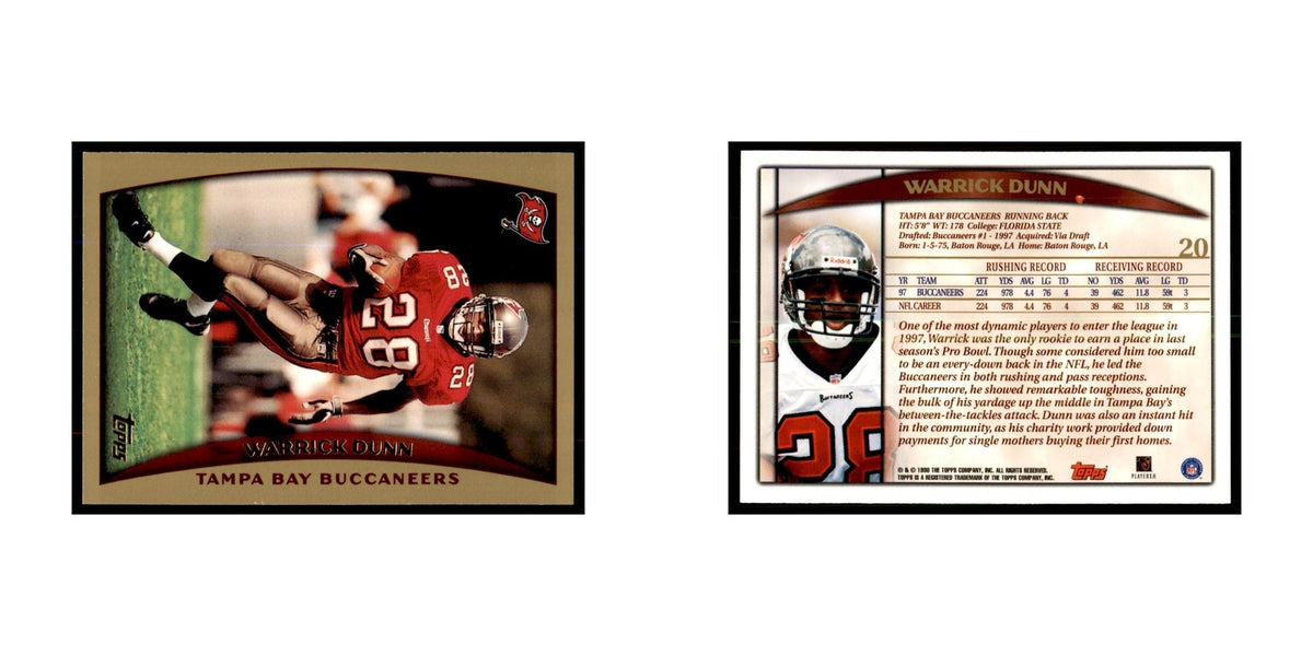 Warrick Dunn 1998 Topps #20 Football Cards Football Card NM