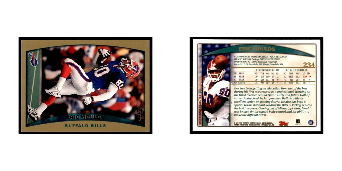 Eric Moulds 1998 Topps #234 Football Cards Football Card NM