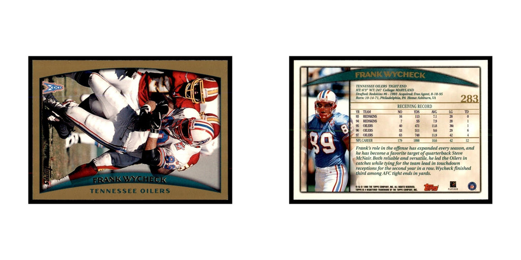 Frank Wycheck 1998 Topps #283 Football Cards Football Card NM