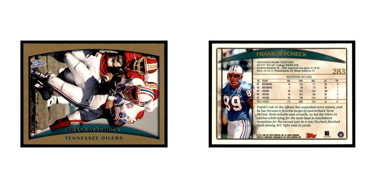 Frank Wycheck 1998 Topps #283 Football Cards Football Card NM