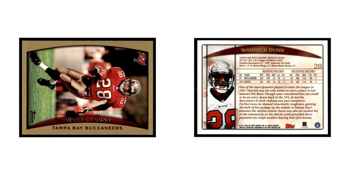 Warrick Dunn 1998 Topps #20 Football Cards Football Card NM