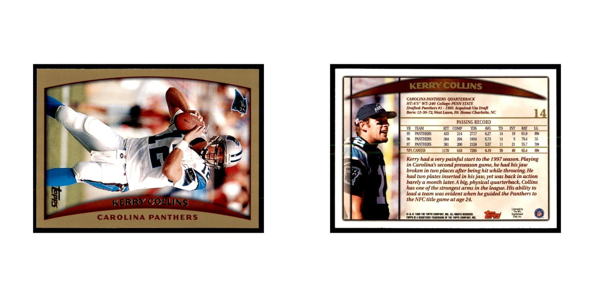 Kerry Collins 1998 Topps #14 Football Cards Football Card NM